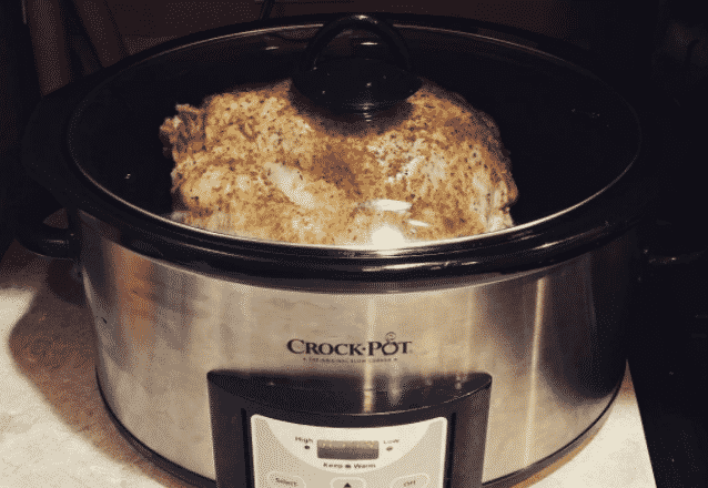 Hel kyckling i crock pot