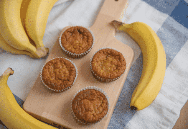 Nyttiga bananmuffins