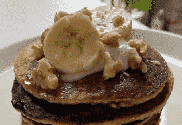 Bananpannkakor med havregryn