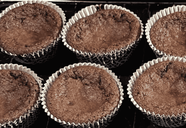 Veganska kladdkakemuffins