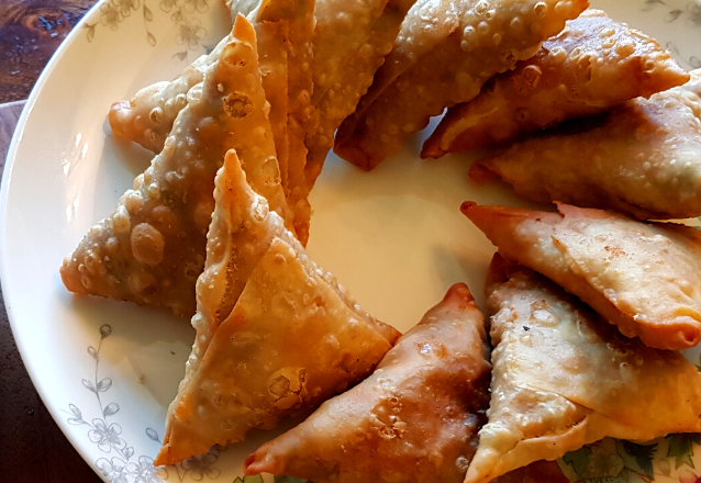 Samosas med filodeg