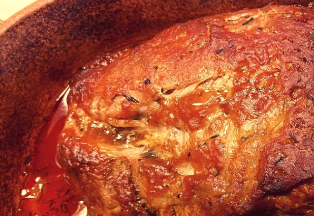 Pulled pork i lergryta