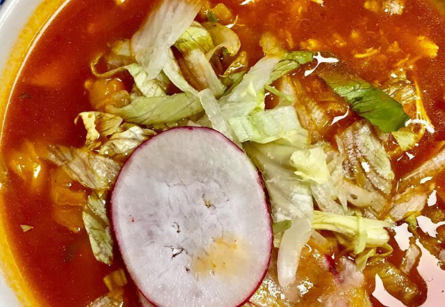 Pozole med kyckling